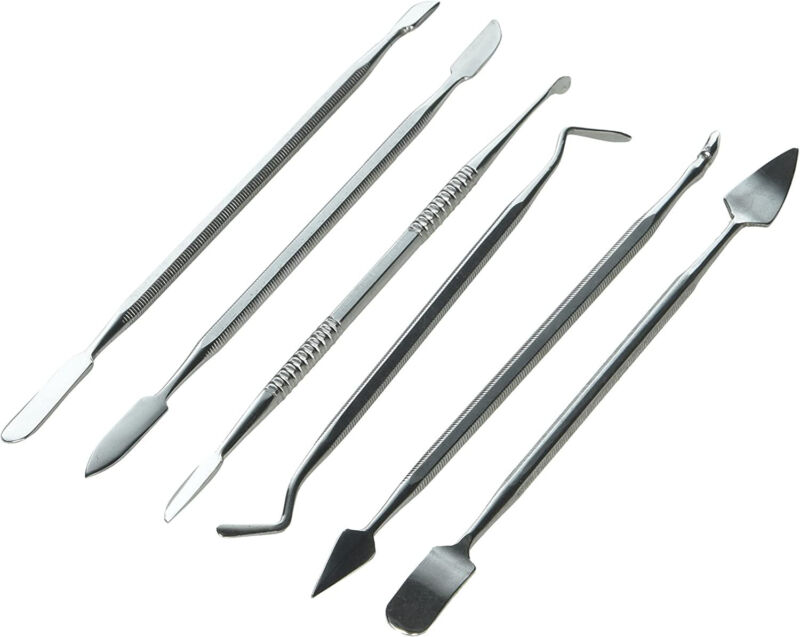 Carving Set  6 Pc Stainless Steel  Spatula Hook Pick Spade Scoop & Combo
