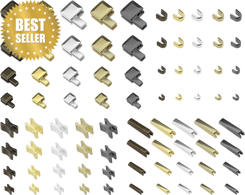 20 Sets Zip Repair Kit #3#5#8#10 Metal Zipper Latch Slider Retainer Insertion Pi