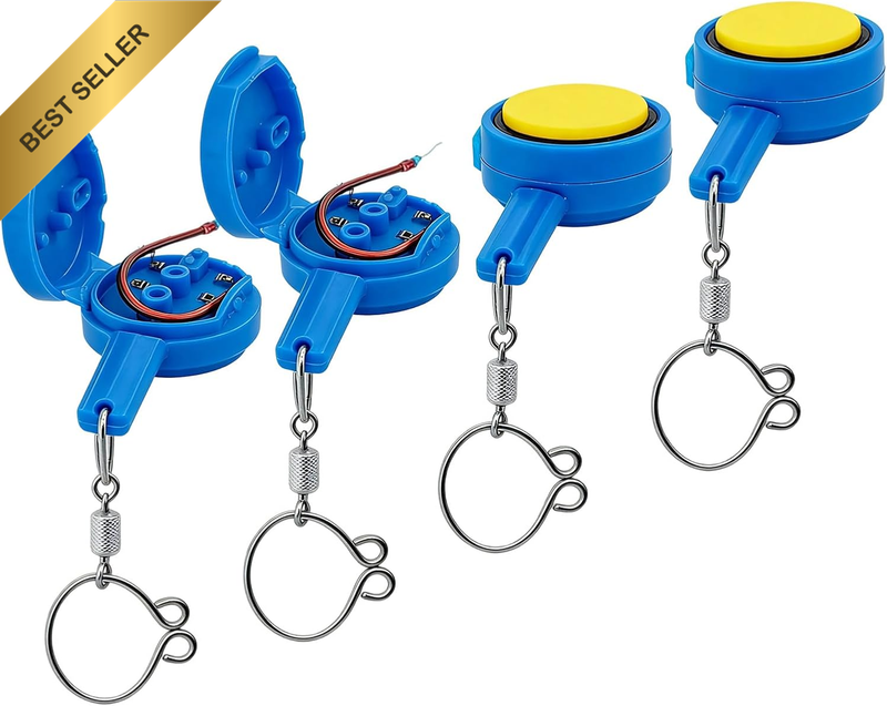 4Pcs Fishing Equipment, Fishing Knot Tying Tool with Fishing Hooks & Fishing Gea