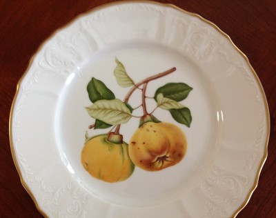 Anna Weatherley John Hooker Fruits Quince Dinner Plate 10.5
