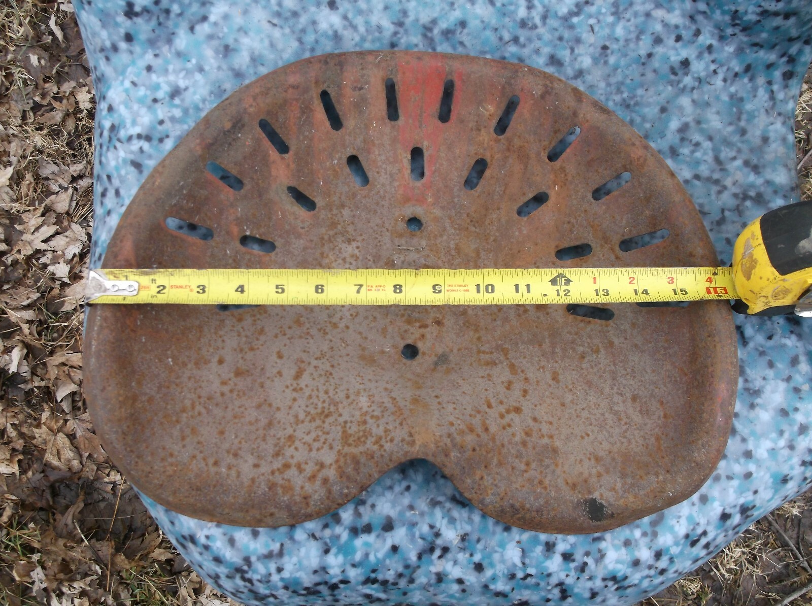 Vintage Metal Tractor Seat Old Antique Farm Equipment 16