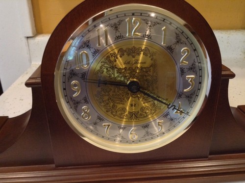 Seth Thomas Mantle Clock Vintage Double Chime Batteries Librarian Model 1362