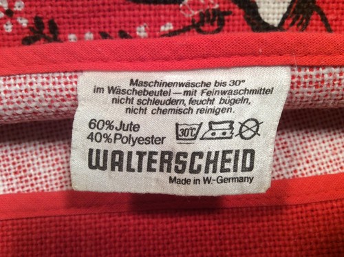 16S Vintage Walterscheid Table Runner Dutch Couple Made In West Germany 39