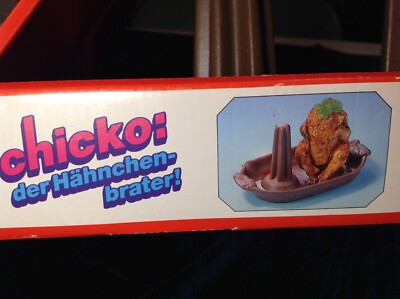 Chicko : der Hähnchen-brater! Vertical Chicken Roaster DUO Brown Ceramic Germany
