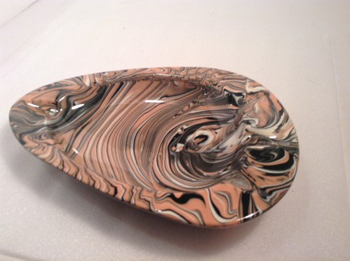 Vintage Stangl Pottery Mid Century Atomic Swirl Ashtray Trenton, NJ