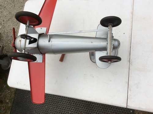 Vintage Keystone Pressed Steel Ride Em Fighter 293 Airplane Toy Truck Pedal Car