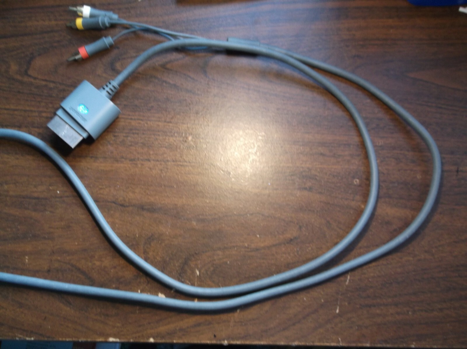 XBOX 360 GENUINE OEM MICROSOFT COMPOSITE VIDEO AV TV RCA CABLE CORD