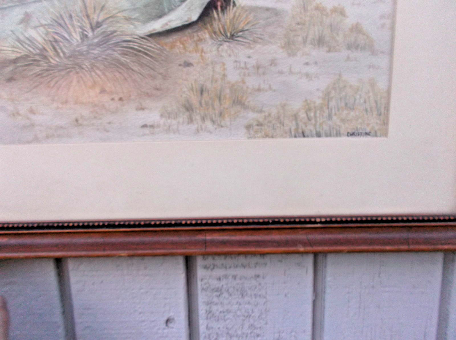 Old Ford Pickup Truck Painting Original Vintage Framed Signed Watercolor Artwork