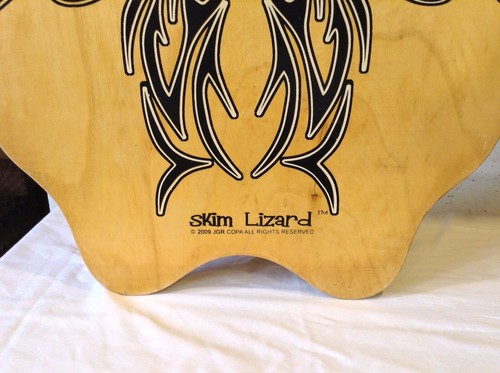 Skim Lizard Wood Board Boogie Ocean Water Ride Waves Surf Fun