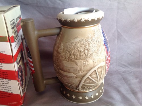 NEW- Miller Brewing Co.  Stein Norman Rockwell 2002 Package from Home