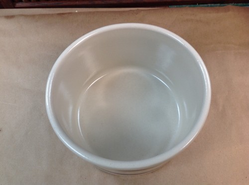 Vtg RRP Co Robinson Ransbottom Pottery 2 Blue Stripe 2 Qt Crock Roseville