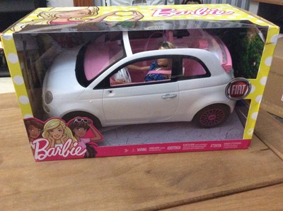 barbie fiat car and doll