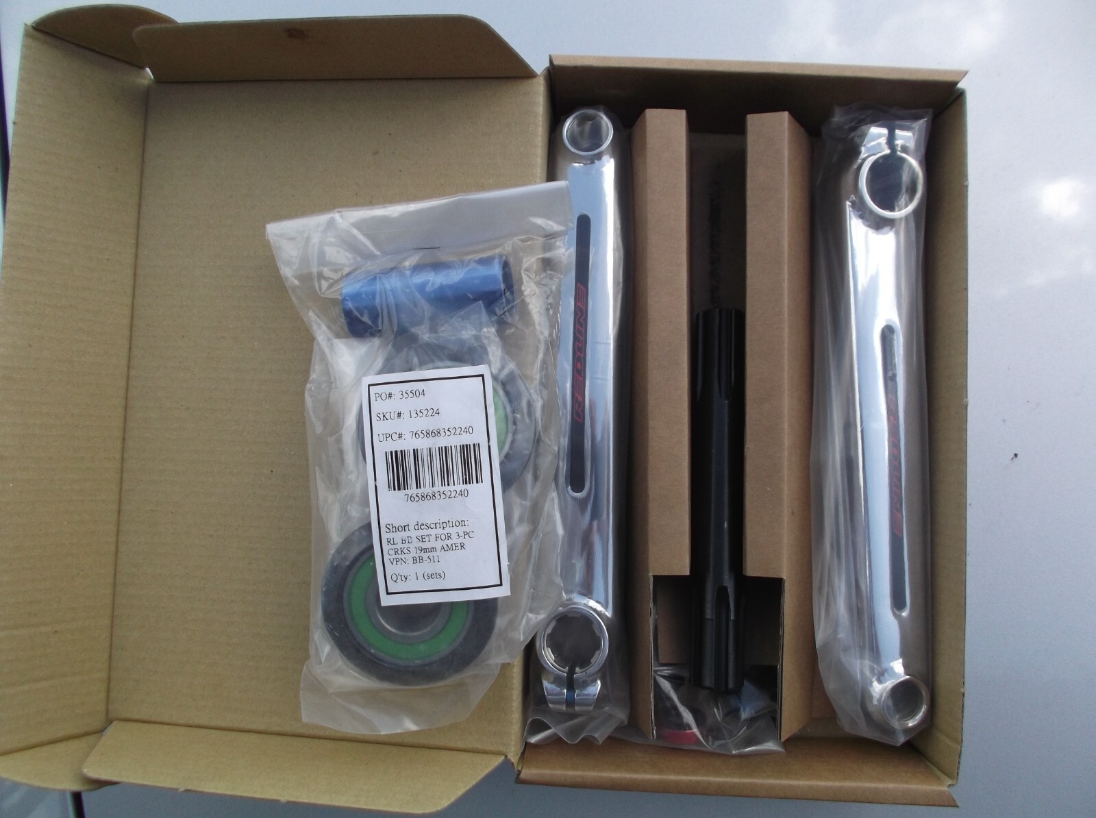 【セット】BABYL BEGINS / RETURNS REDLINE FLIGHT Cranks BMX Crank Arms 180mm 3-piece Cranks W