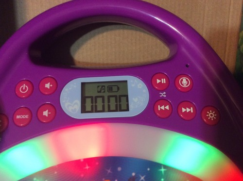 Trolls Bluetooth MP3 Kids Karaoke Machine With Light Show Voice Control 1GB