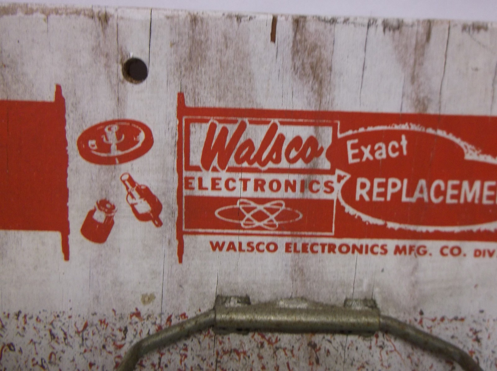 Antique Stereo Parts Advertising Display, 1940 WALSCO PHONO DRIVES