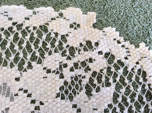 Lot Of Two Beige Flower Doilies