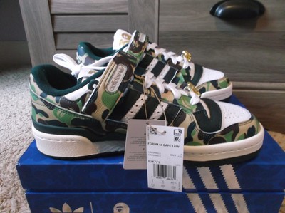 NEW - Bape x Adidas Forum 84 Low Men's Size 7.5 (ID4771)