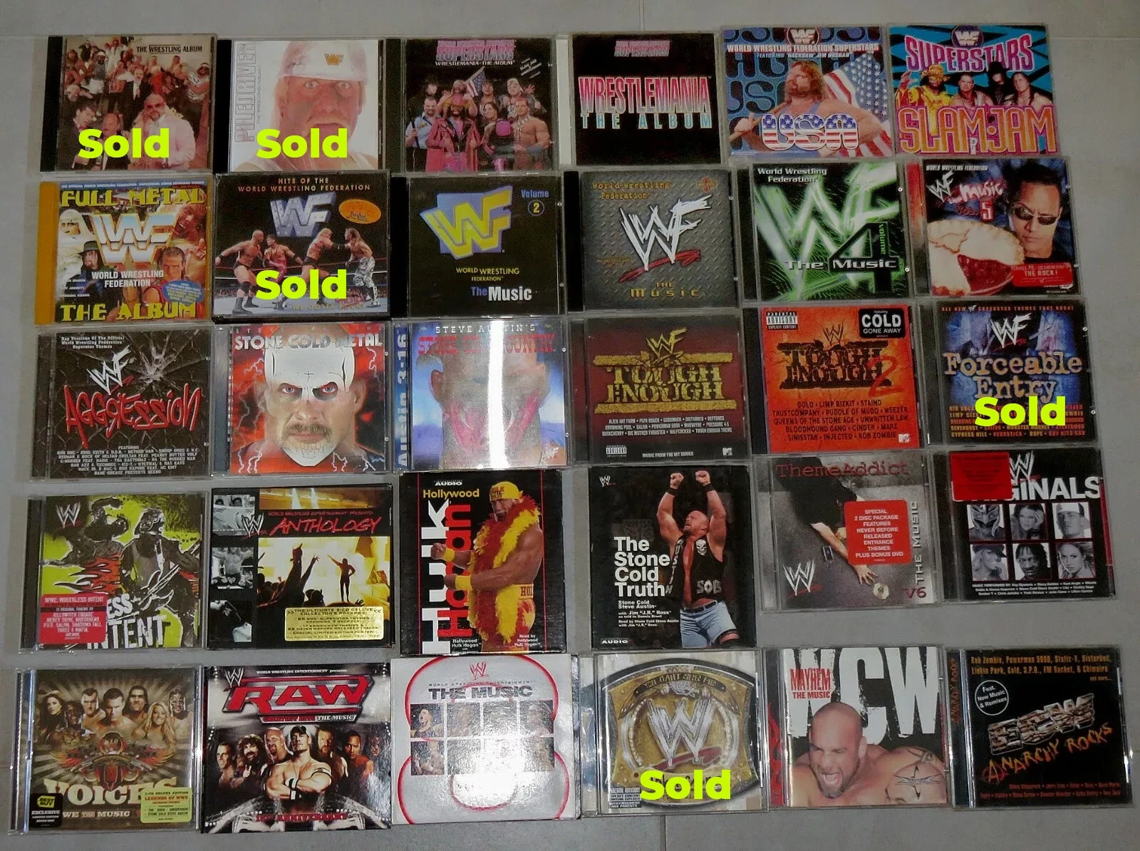 WWE DVD12枚セット WWF WWE Music CD Set Bundle WrestleMania Slam Jam Duggan