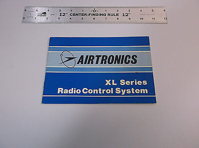 VINTAGE AIRTRONICS XL SERIES MODEL AIRPLANE RADIO CONTROL SYSTEM MANUAL*VG-COND*