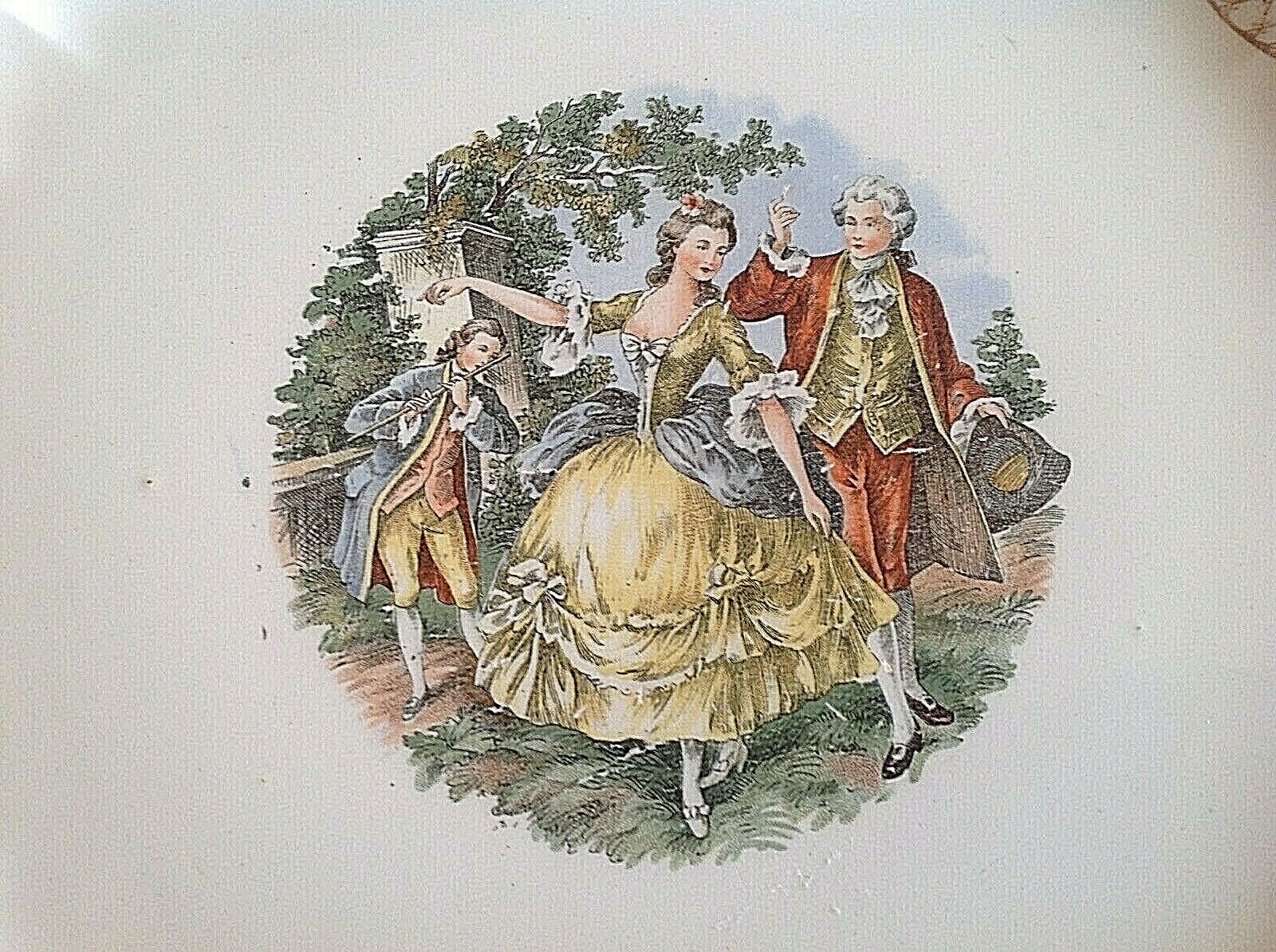 W.S. GEORGE BOLERO PLATE ROYAL CHINA WARRANTED 22 KT. GOLD 10.25 INCHES