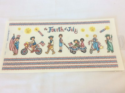 12'' Premium SCRAPBOOK Stickers  Fourth 4th of July Parade Kids Fireworks 