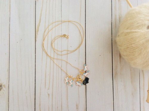 stitch markers Neckles, knitting Stitch Markers, Progress Keeper, Unicorns