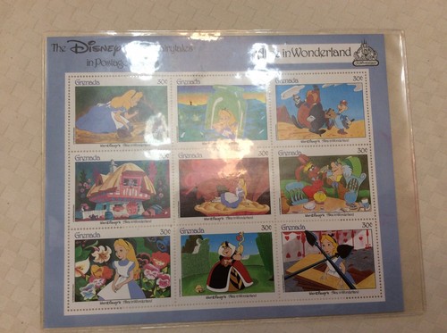 6 Different Disney Classic Fairytales Postage Stamps Certificate Of Authenticity