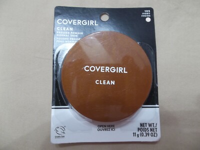 1  COVERGIRL CLEAN - IVORY   #105   Pressed Powder, Normal Skin