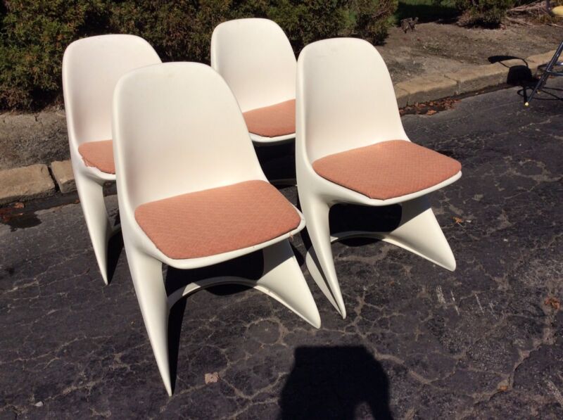 4 Casala Mid Century Chairs  Alexander Begge Design Germany 1970s - Very Good