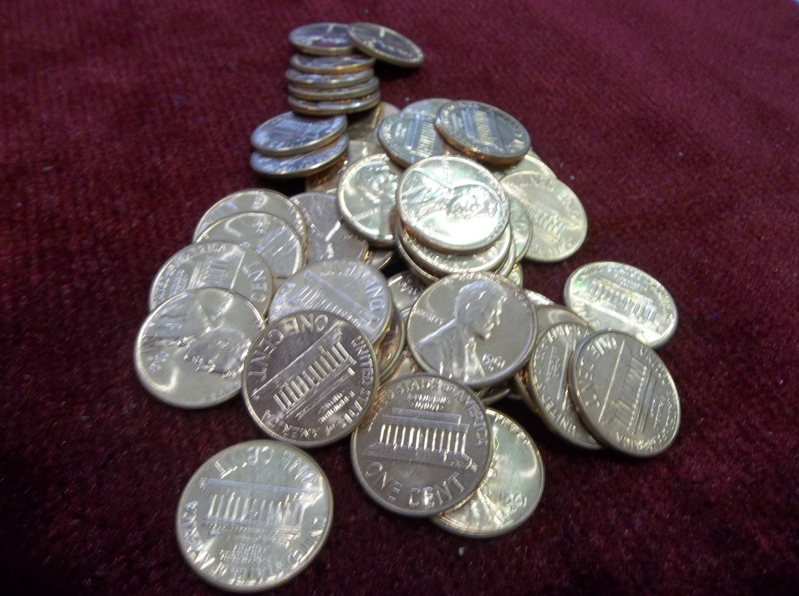 Bright Gem Uncirculated 1961 P & D Lincoln Cent Rolls (2) Rolls