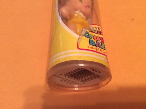 1998 Goldberger Crayon Baby Yellow Doll in a tube crayon #40370