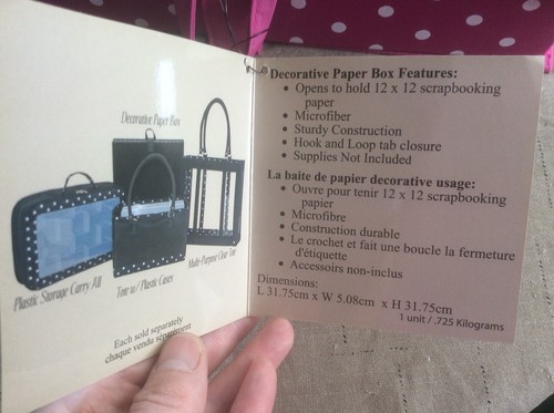 Scrapping Paper Box Holder Pink Dots Scrap Paper Scissors Paper Keeper New Lot 2