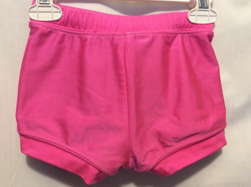Frontline Girl's  Hot Pink Booty Shorts Dance Gymnastics Sz Small Excellent Con
