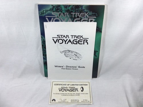 STAR TREK VOYAGER - Writers Bible - Limted 10,000 With COA - COMPLETE - RARE
