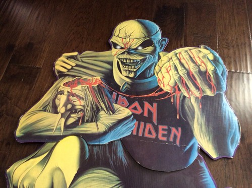 Vintage Rare IRON MAIDEN Capitol Records Store Promotional Display Stand Up 80’s