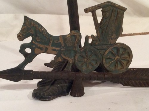 Vintage Cast Iron Weathervane On Stand