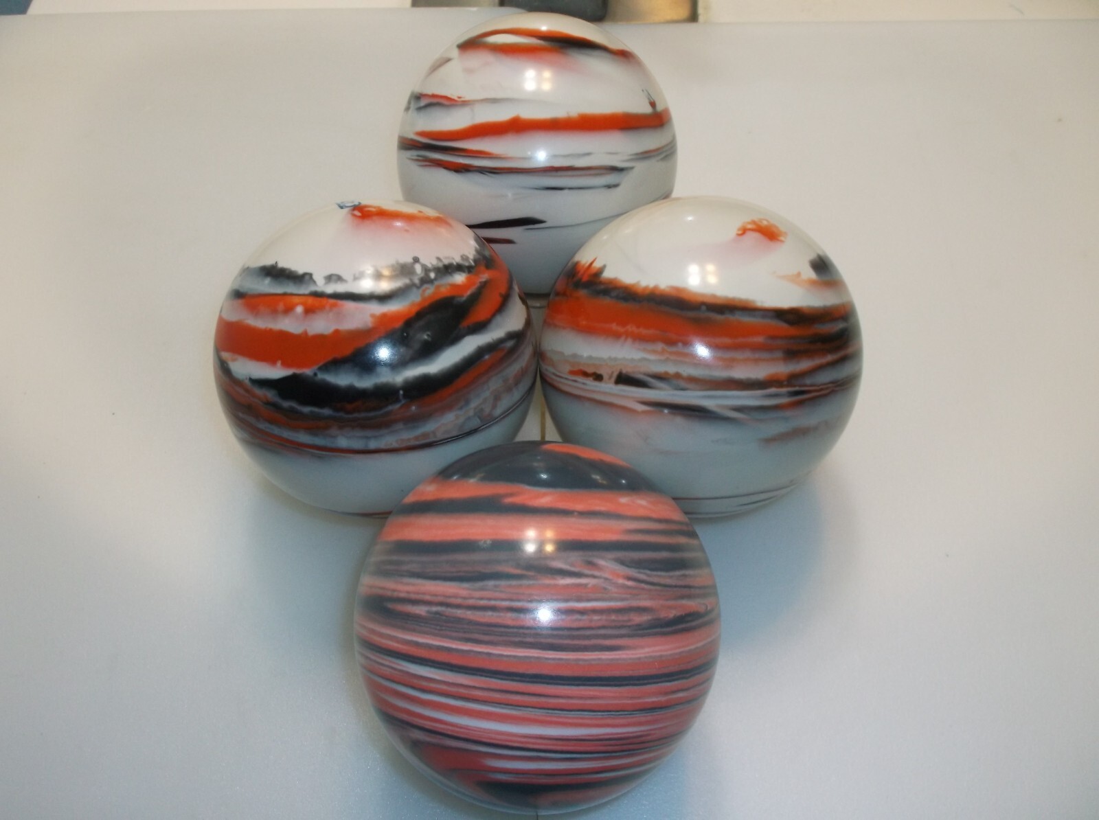 Candlepin Balls/REFINISHED/ABC's/3 Ball Set/2lbs 5.75oz/1 Epco Ram Pro Rubber