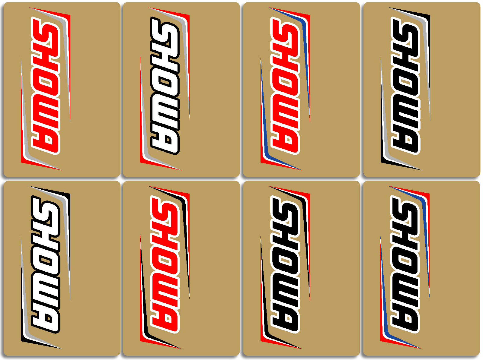 agf ステッカー Showa Fork Decals CRF YZF KX Motocross (Multiple Colors