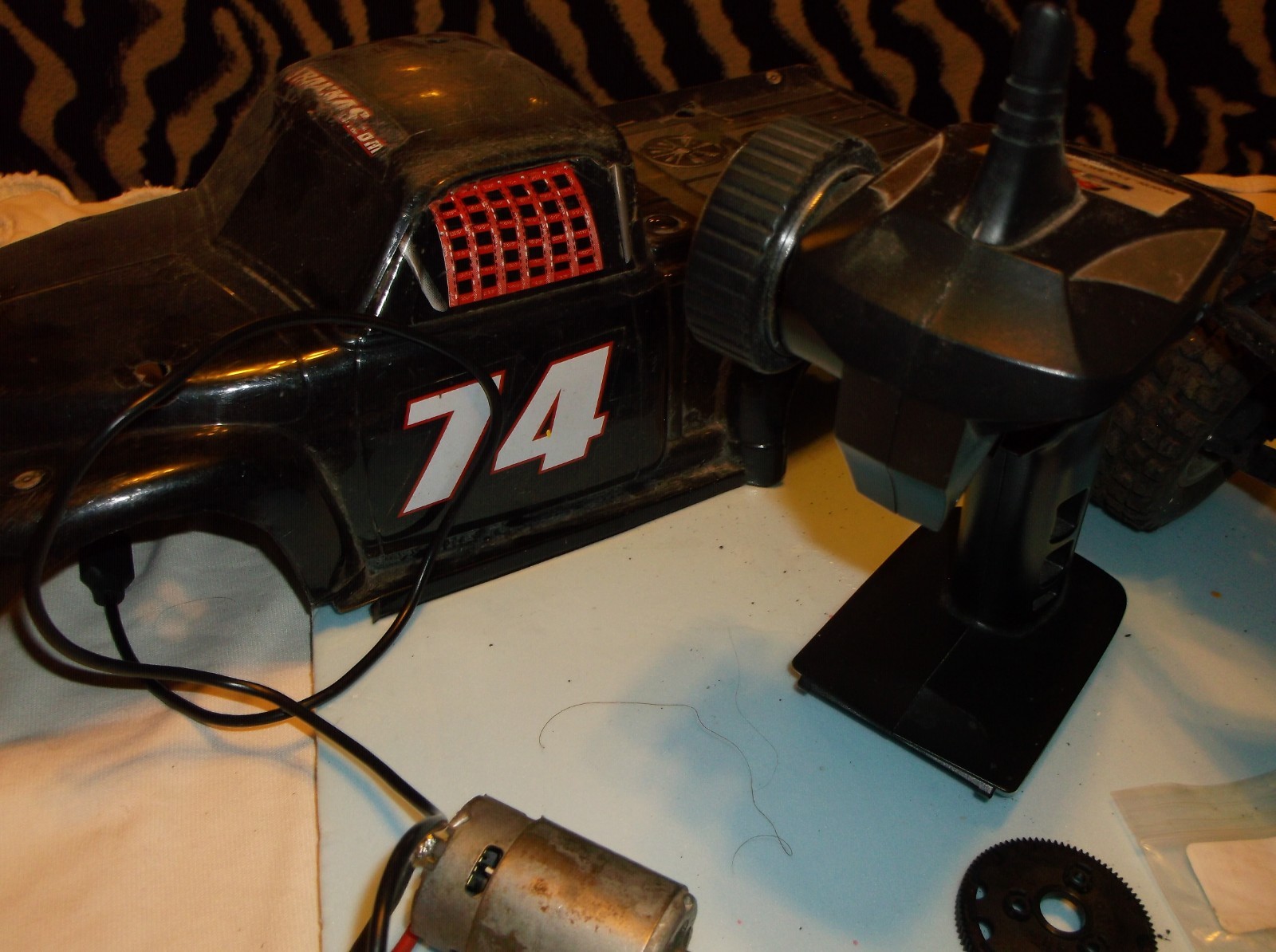 RC car  Traxxas Stampede 2WD with upgraded parts  55 chev body