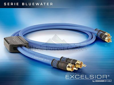 Sommercable EXCELSIOR  BlueWater Highend RCA/Cinch-Kabel 2 x 3,0 m