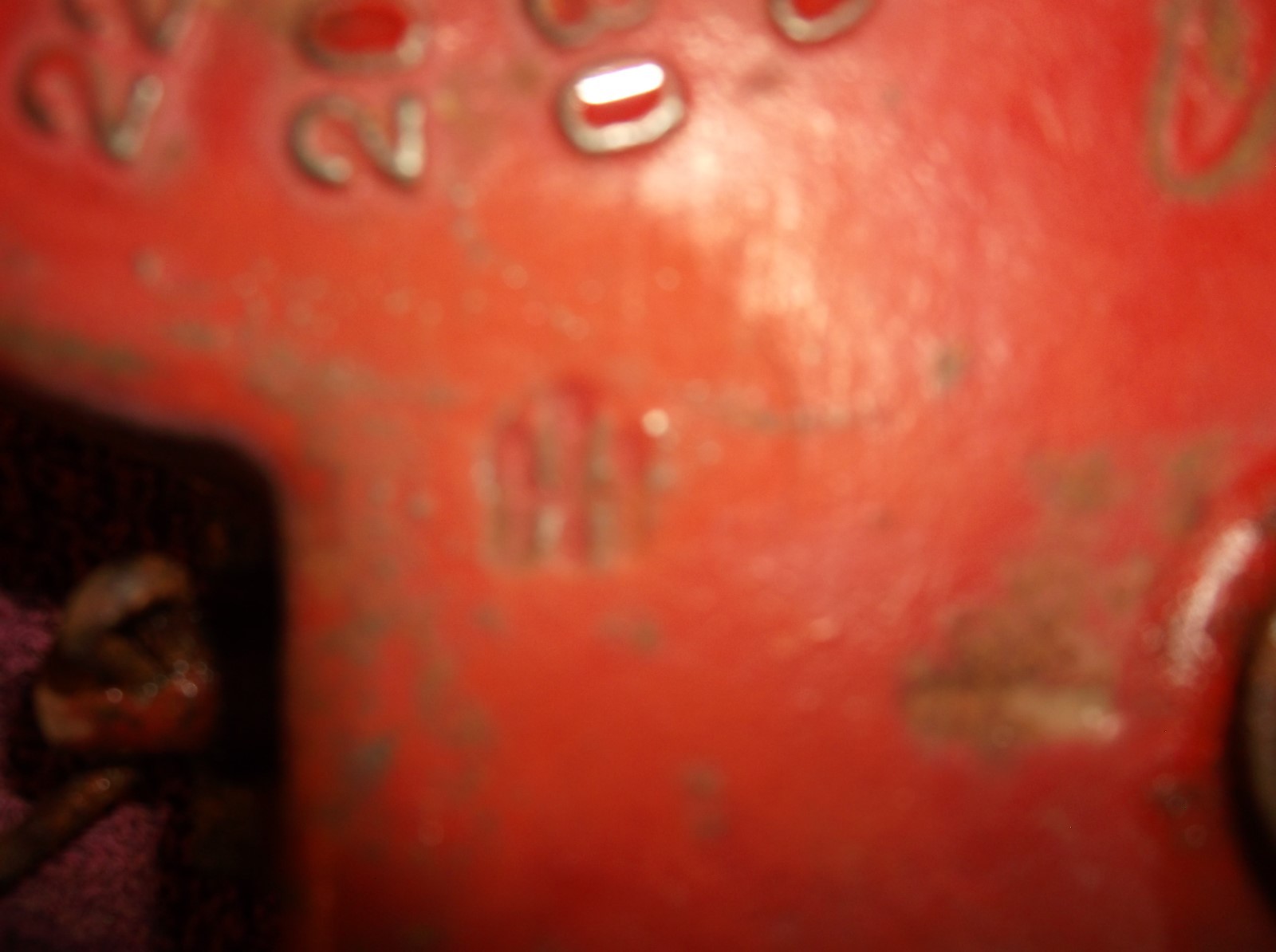 Vintage IH IHC GRAIN DRILL SELECTOR PLATE NICE International Harvester Red