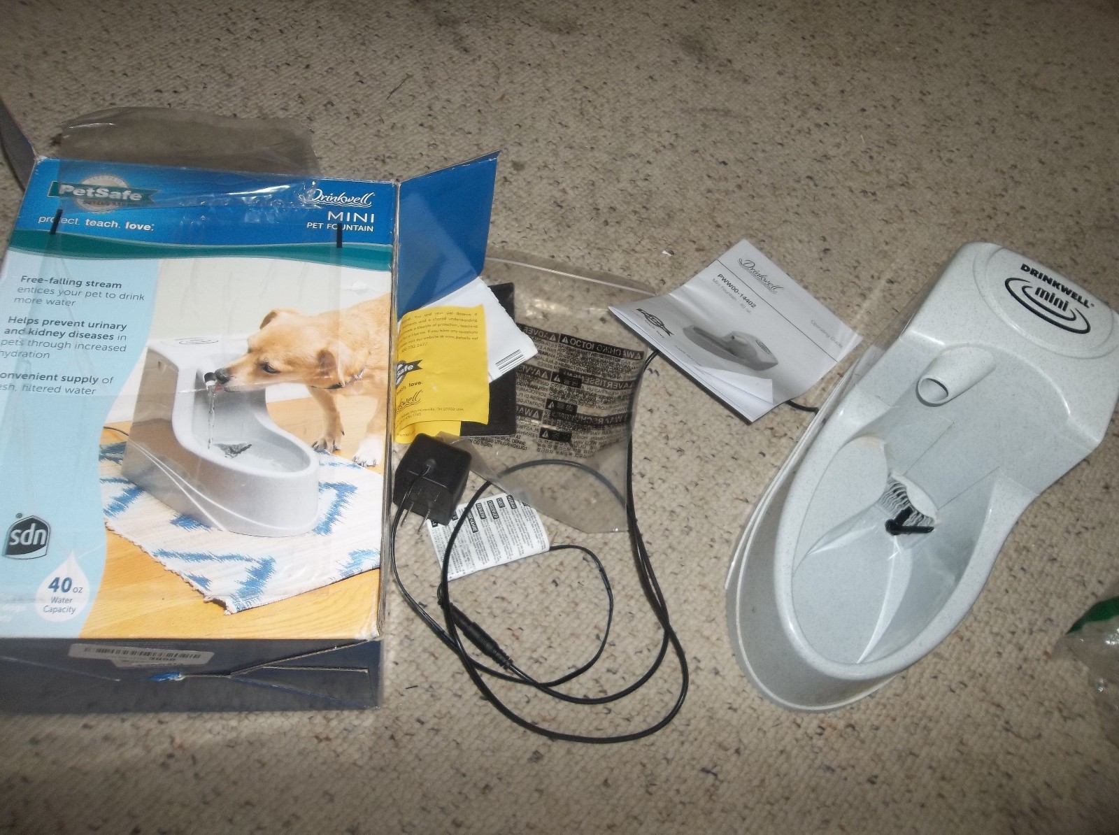 Pet Safe Drinkwell Mini Pet Fountain Best for Small Dogs and Cats.PARTS ONLY