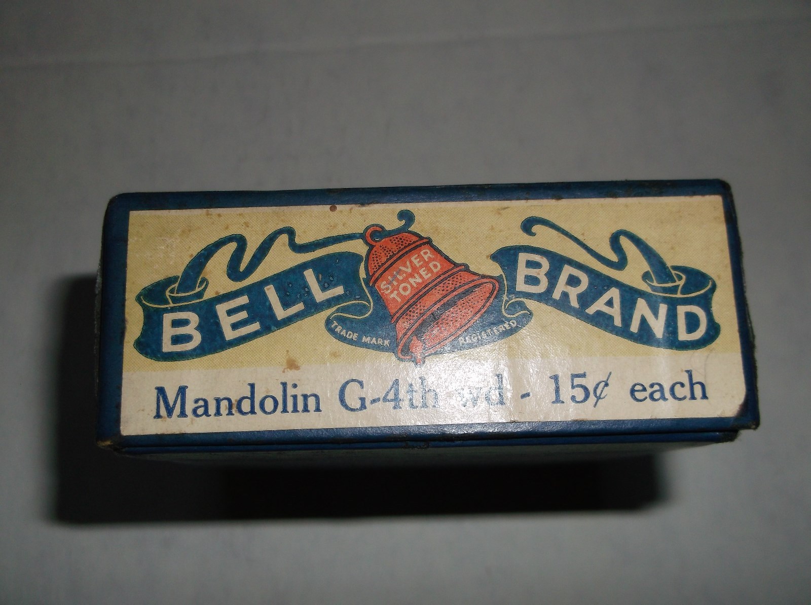 Vintage Bell Brand Mandolin 4th string with Display Box  Case Candy