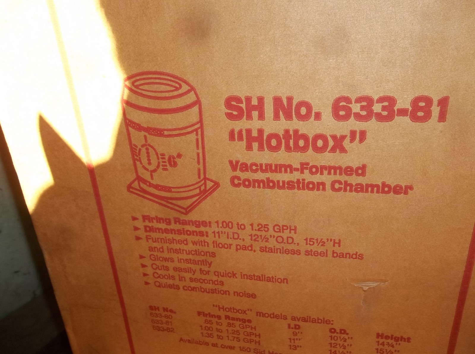 Lynn Replacement Combustion Chamber Instant Glo Time Saver Chamber # 7