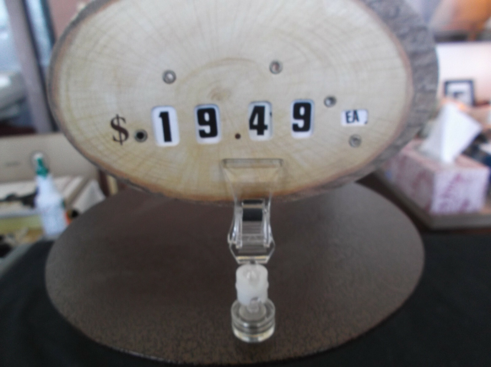 Plastic Meat/Deli Price Display w/Dail Numbers