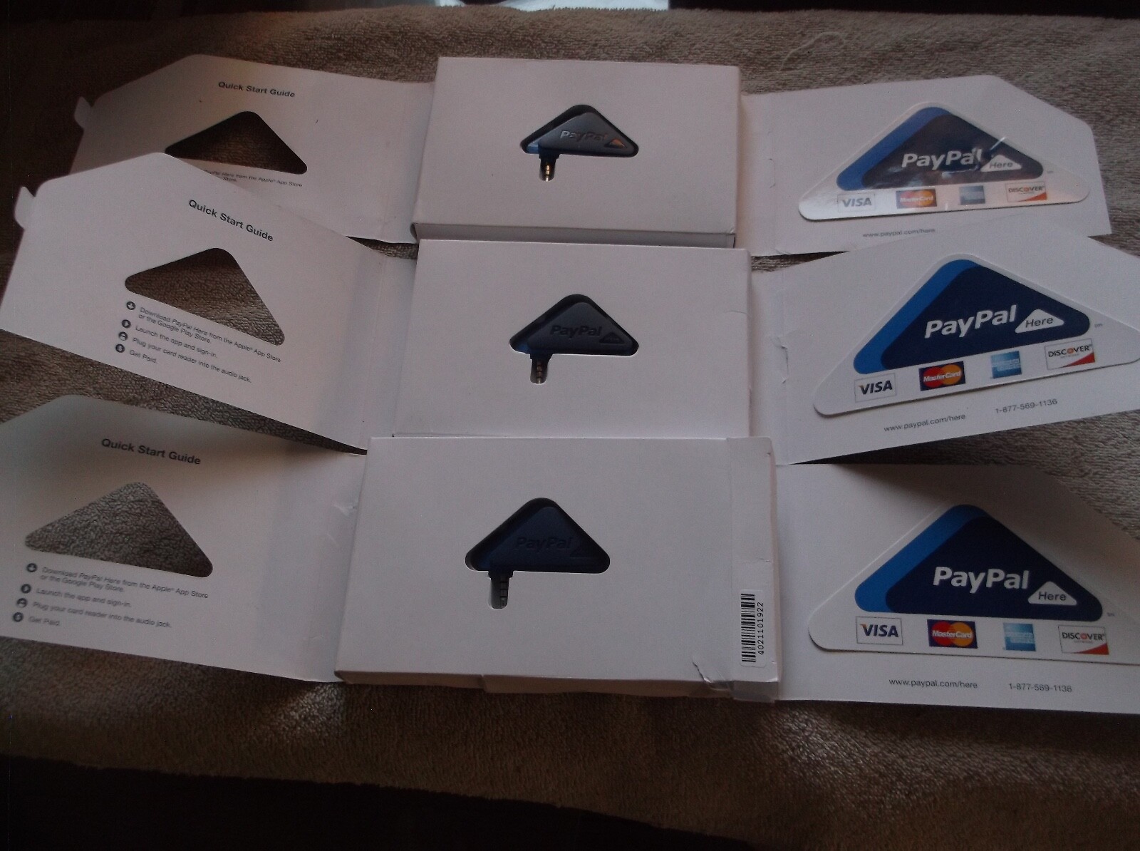PayPal HERE Card Reader [  LOT OF THREE  ]