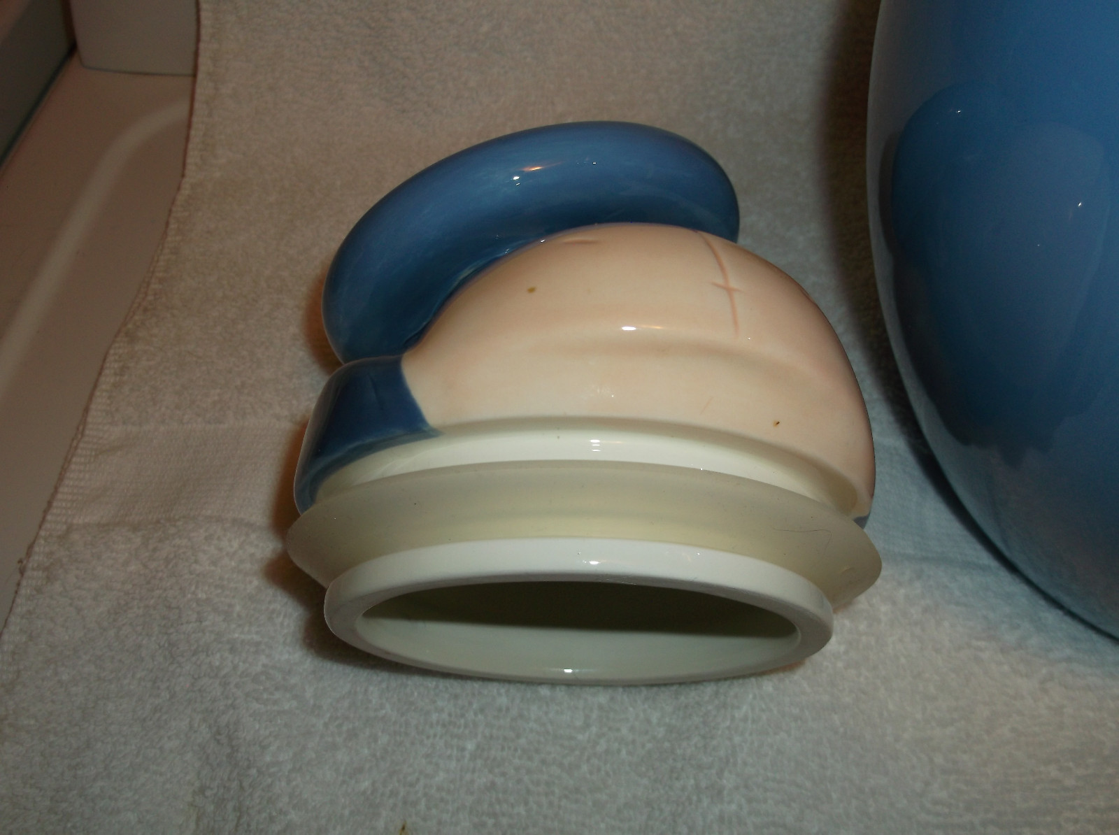 Disney Direct Eeyore Peek A Boo Canister Cookie Jar Blue