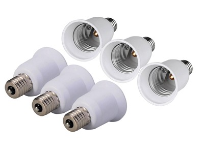 (6-PACK) SpiritLED E17 to E26 / E27 Socket Adapter,Intermediate base E17 to S...