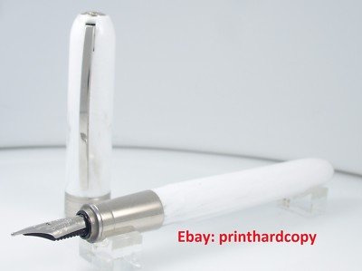 BRAND NEW VISCONTI REMBRANDT WHITE WITH PALLADIUM TRIM FOUNTAIN PEN 