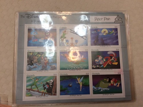 6 Different Disney Classic Fairytales Postage Stamps Certificate Of Authenticity